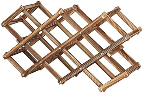 JUOPZKENN Foldable Wooden Wine Rack Cabinet