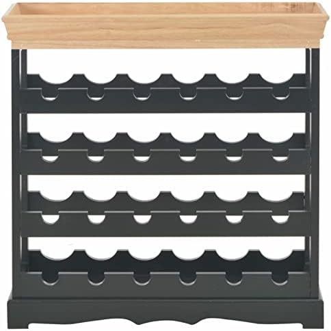 Camerina Black Wine Storage Cabinet 24-Bottle Rack