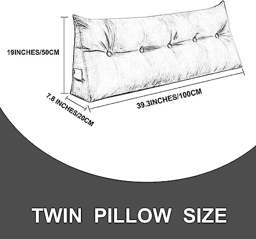 COZMAX Triangular Headboard Pillow Queen Size