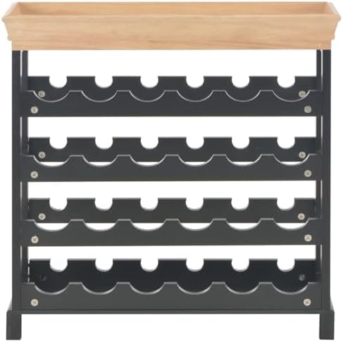 Jiaocha Freestanding Wine Cabinet with 4 Shelves and Top Tray