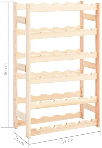 vidaXL Freestanding Wine Rack for 30 Bottles 1