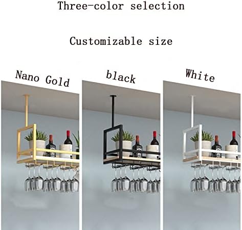 ZJDYDY Floating Ceiling Wine Glass Rack Wall Mounted Storage Shelf