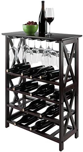Winsome Rio Wine Rack 24-Bottle Glass Hanger