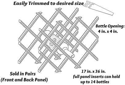 American Pro Dcor 14-Bottle Wine Rack Lattice Panel 1