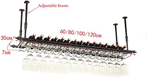 ZJDYDY Wall-Mounted Wine Rack Black