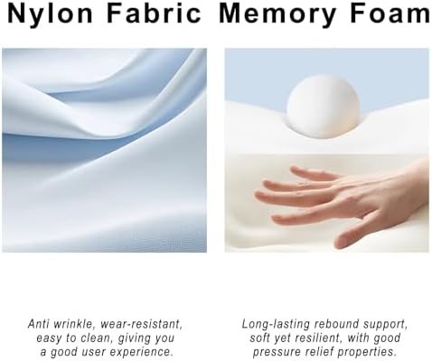 Neck Pillow with Shading Hood Breathable Fabric for Travel and Office
