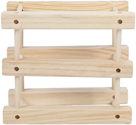 Asixxsix 6 Bottle Freestanding Wine Rack with 3 Tiers