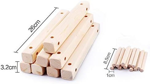 REMIGHTELY Solid Wood Wine Rack - 8 Bottles DIY Assembly