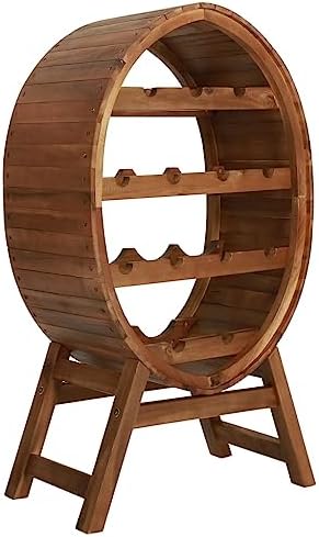 vidaXL Solid Acacia Wood Wine Rack - 4 Level 13 Bottles