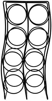Spectrum Diversified Curve Wine Rack 8 Bottle Black