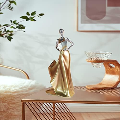 Artpaul Tabletop Wine Rack with Artistic Dancer Design Golden