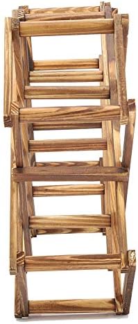 Foldable Wooden Wine Rack for 10 Bottles