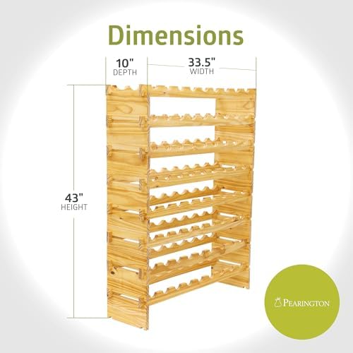 Pearington 8-Tier Wine Rack with 72 Bottles Capacity