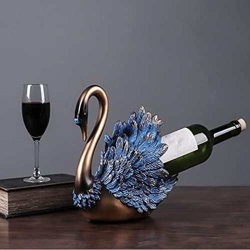 JUSHZ Modern Blue Wine Rack Resin Holder