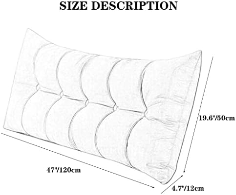 ZZYK Rectangular Headboard Pillow with Removable Cover 1
