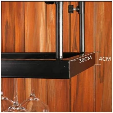Creative Wine Glass Rack Metal Holder for Home Bar 60x30cm Black Copper