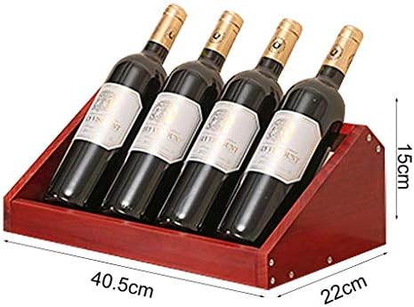 VSULZVNU Wooden Wine Rack - Space Saving Home Decor Bar Cabinet