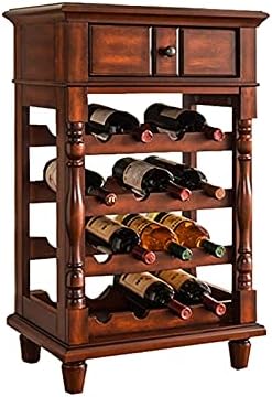Hhaoran Wine Cabinet Freestanding Wood Display Rack