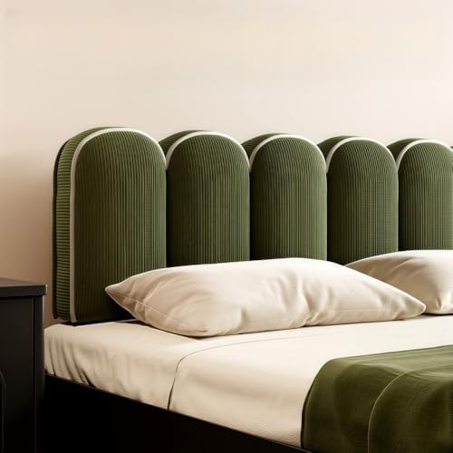 TPTBON Corduroy Headboard Pillow Petals Design Reading Support Cushion