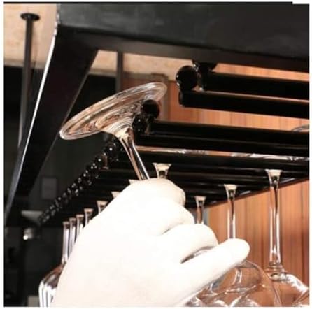 Creative Wine Glass Rack Metal Holder for Home Bar 60x30cm Black Copper
