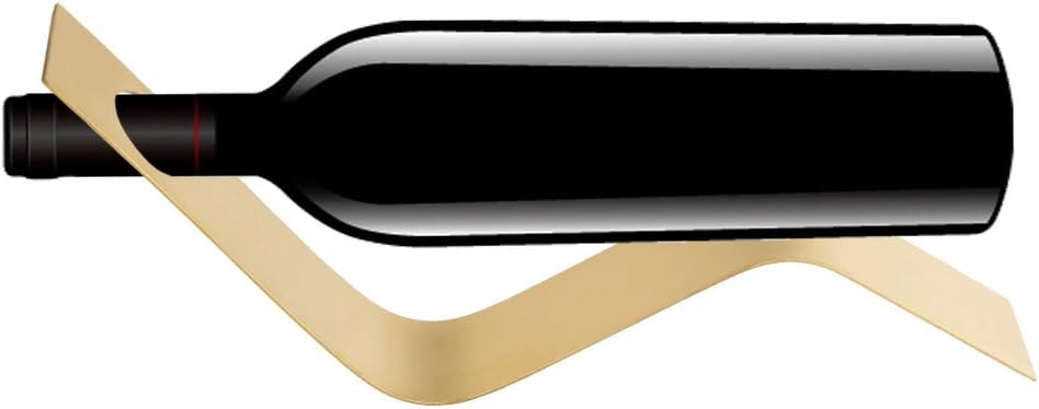 JOROBURO S-Shaped Wine Rack Gold 1
