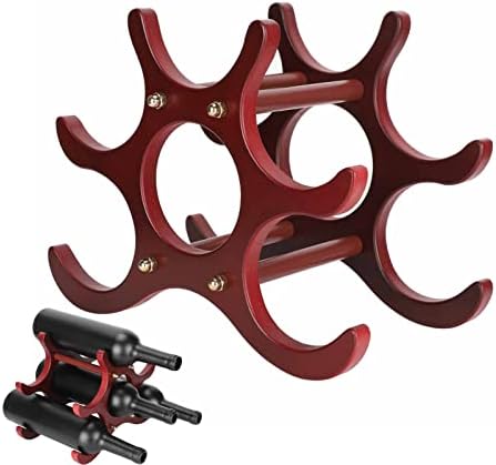 Natudeco Foldable Freestanding Wine Display Rack