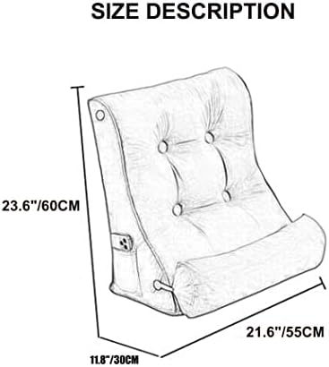 ZZYK Adjustable Reading Pillow for Bed Sofa