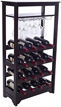 Merry Pet 16-Bottle Wine Rack in Espresso