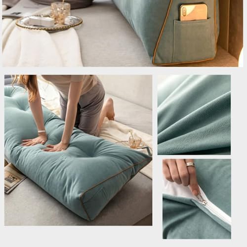 COZMAX Triangular Headboard Pillow with Removable Cover