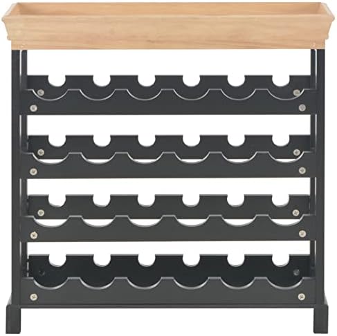 Camerina Black Wine Storage Cabinet 24-Bottle Rack