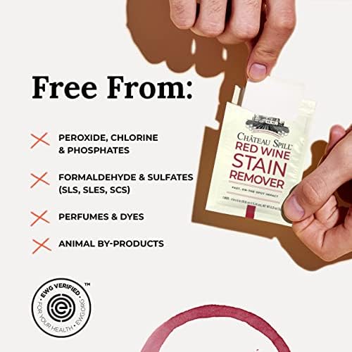 Chateau Spill Red Wine Stain Remover Wipes - 25 Count