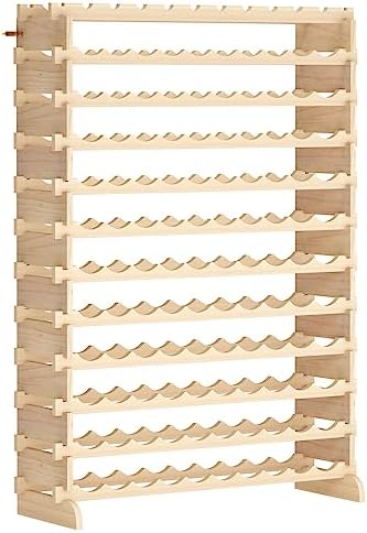 sogesfurniture Floor Wine Racks 120 Slots