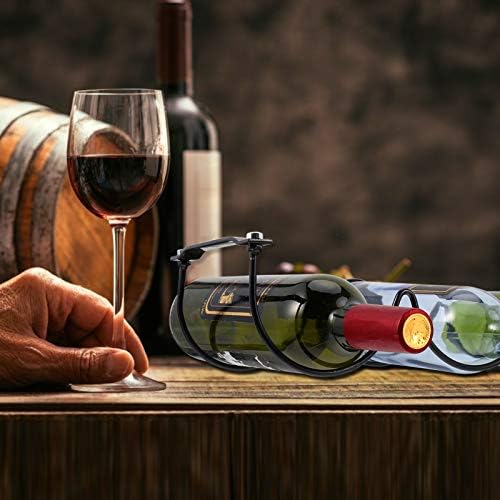 Hemoton 2pcs Stackable Wine Rack for Home