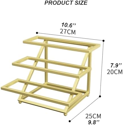 3 Tier Industrial Metal Wine Rack Free-Standing for Kitchen Bar