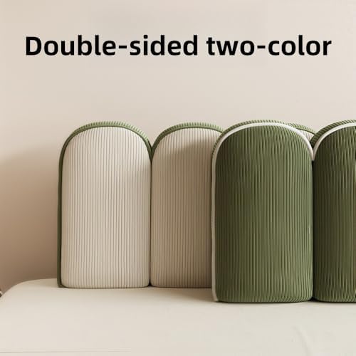 TPTBON Corduroy Headboard Pillow Petals Design Reading Support Cushion