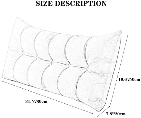 ZZYK Reading Pillow with Removable Cover Khaki 315 Inch