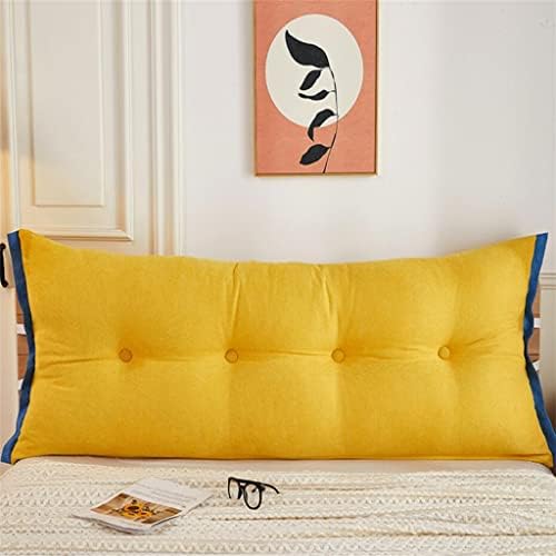 ZZYK Reading Support Pillow with Removable Cover Yellow 47