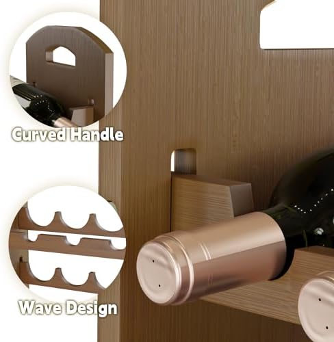 Ruichang Bamboo Wine Rack - 6 Tier 54 Bottle Capacity