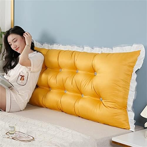 ZZYK King Headboard Pillow - Yellow 354 Inch Reading Support Cushion