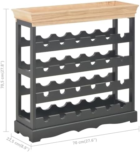 Jiaocha Freestanding Wine Cabinet with 4 Shelves and Top Tray