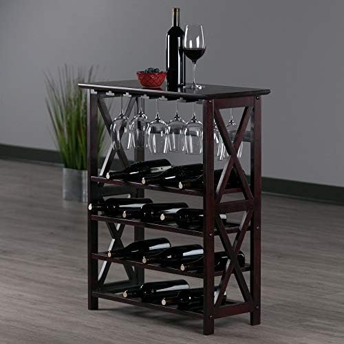 Winsome Rio Wine Rack 24-Bottle Glass Hanger