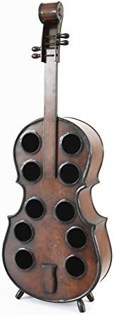 Vintiquewise 10 Bottle Cello Shaped Wine Rack 53 Inch Floor Violin