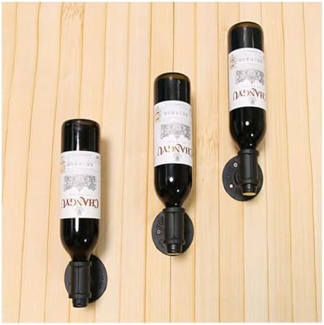 MoSumOn 3-Piece Wall Wine Rack - Modern Industrial Design