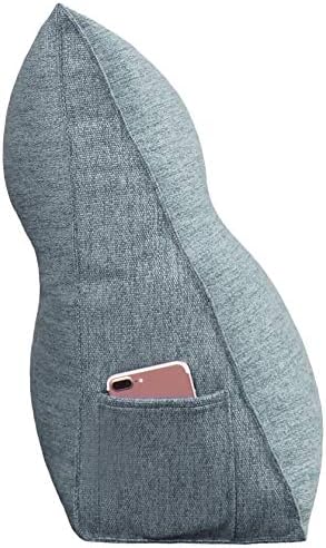 WOWMAX Triangular Reading Pillow with Removable Cover 1