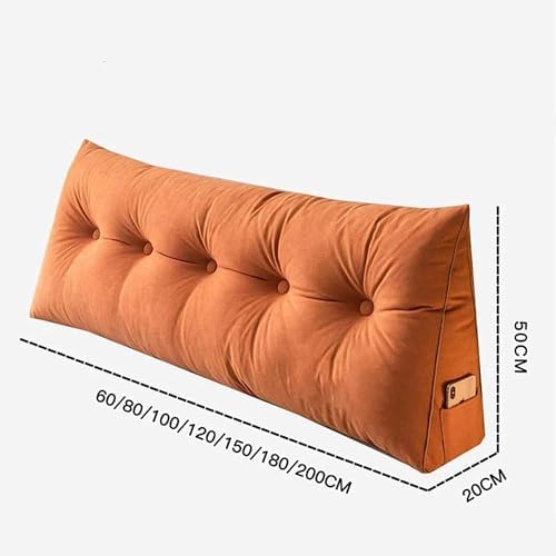 COZMAX Triangular Headboard Pillow with Removable Cover