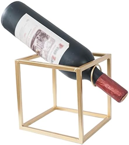 INKTUS Rustic Metal Wine Rack for Countertop Storage
