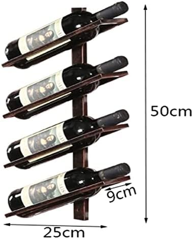 ALDEPO Wall-Mounted Wine Rack 4 Bottle Holder