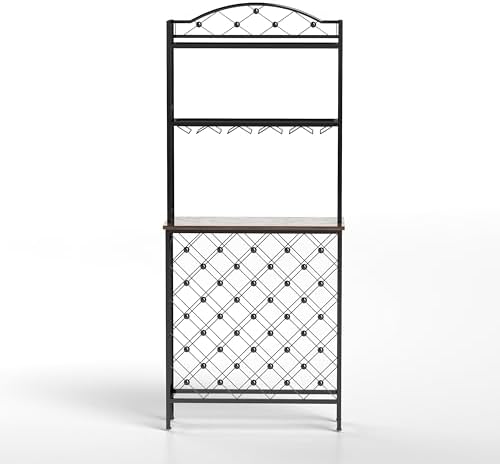 YAFF 3-Tier Wine Rack Bar Table with Storage 1