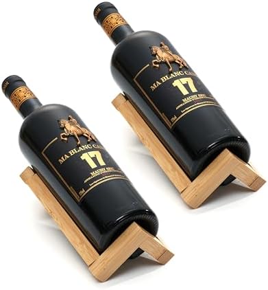 Personalized Bamboo Wine Bottle Holder Stand 1
