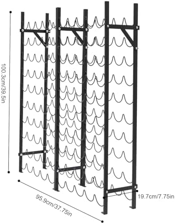 10-Tier 100 Bottles Freestanding Wine Rack